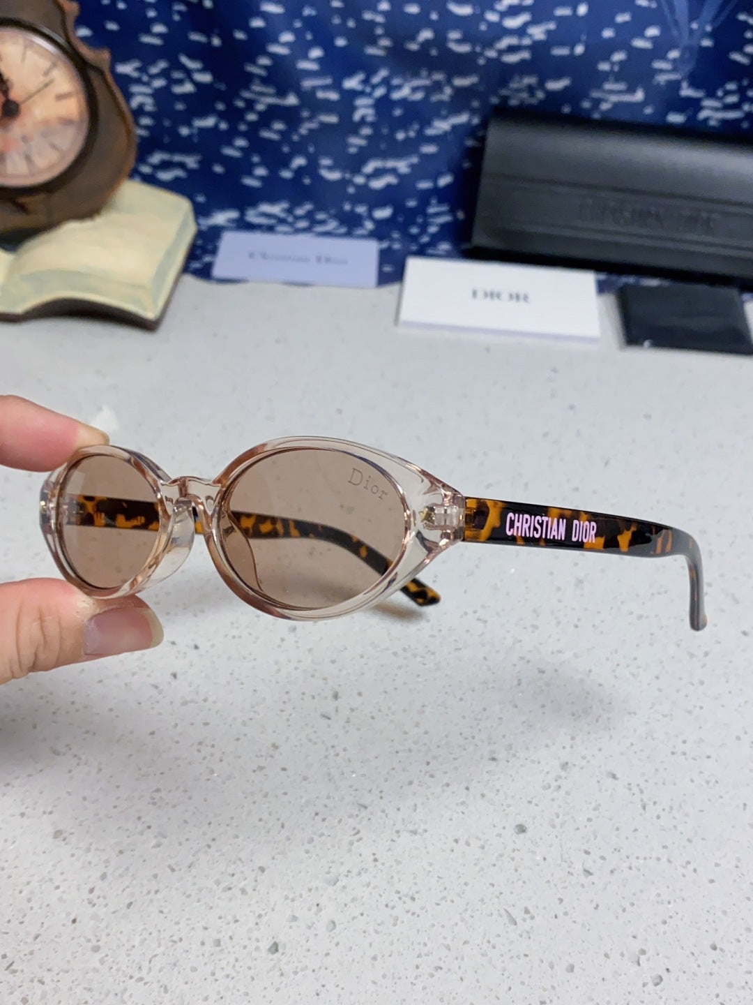 Dior Cat-Eye Silver Lens Sunglasses for Women - 415539 - detail image 6