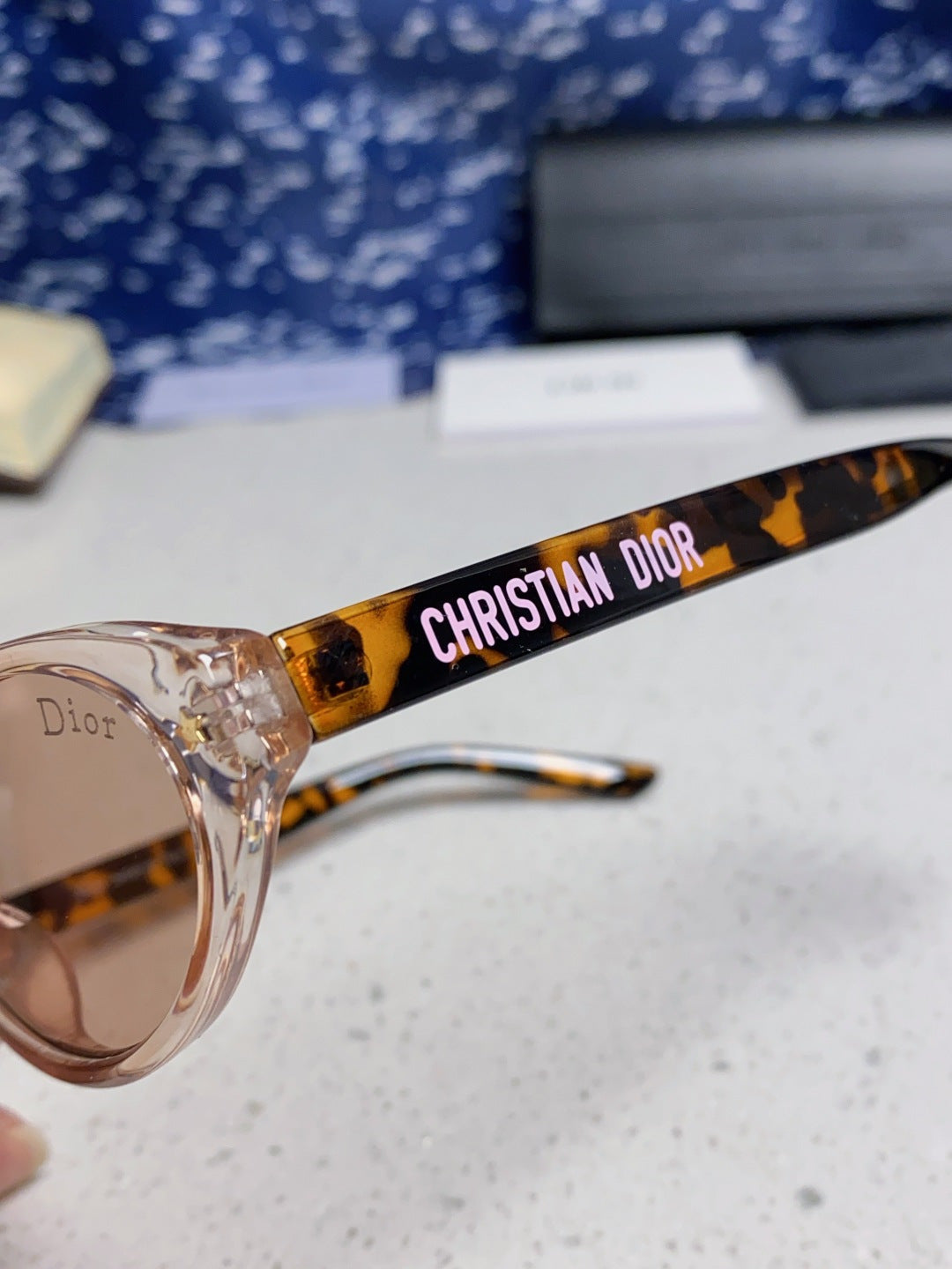 Dior Cat-Eye Silver Lens Sunglasses for Women - 415539 - detail image 7