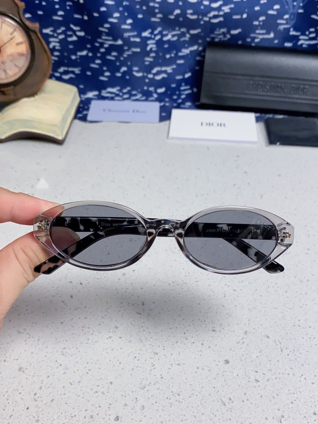 Dior Cat-Eye Silver Lens Sunglasses for Women - 431727 - detail image 4