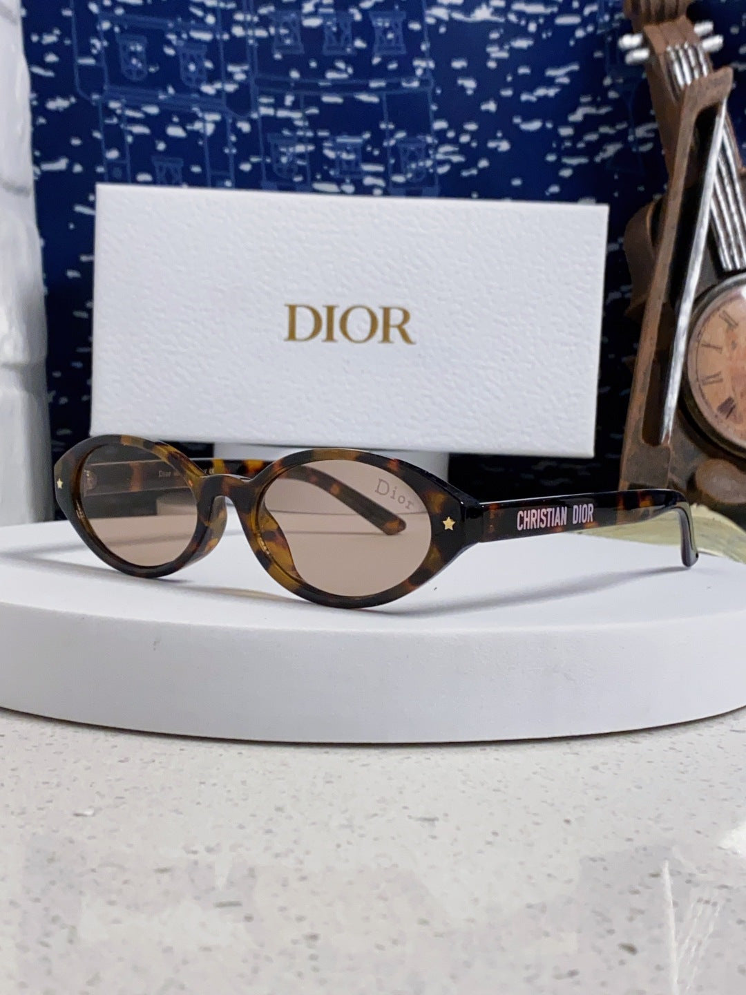 Dior Cat-Eye Black Lens Sunglasses for Women - detail image 2