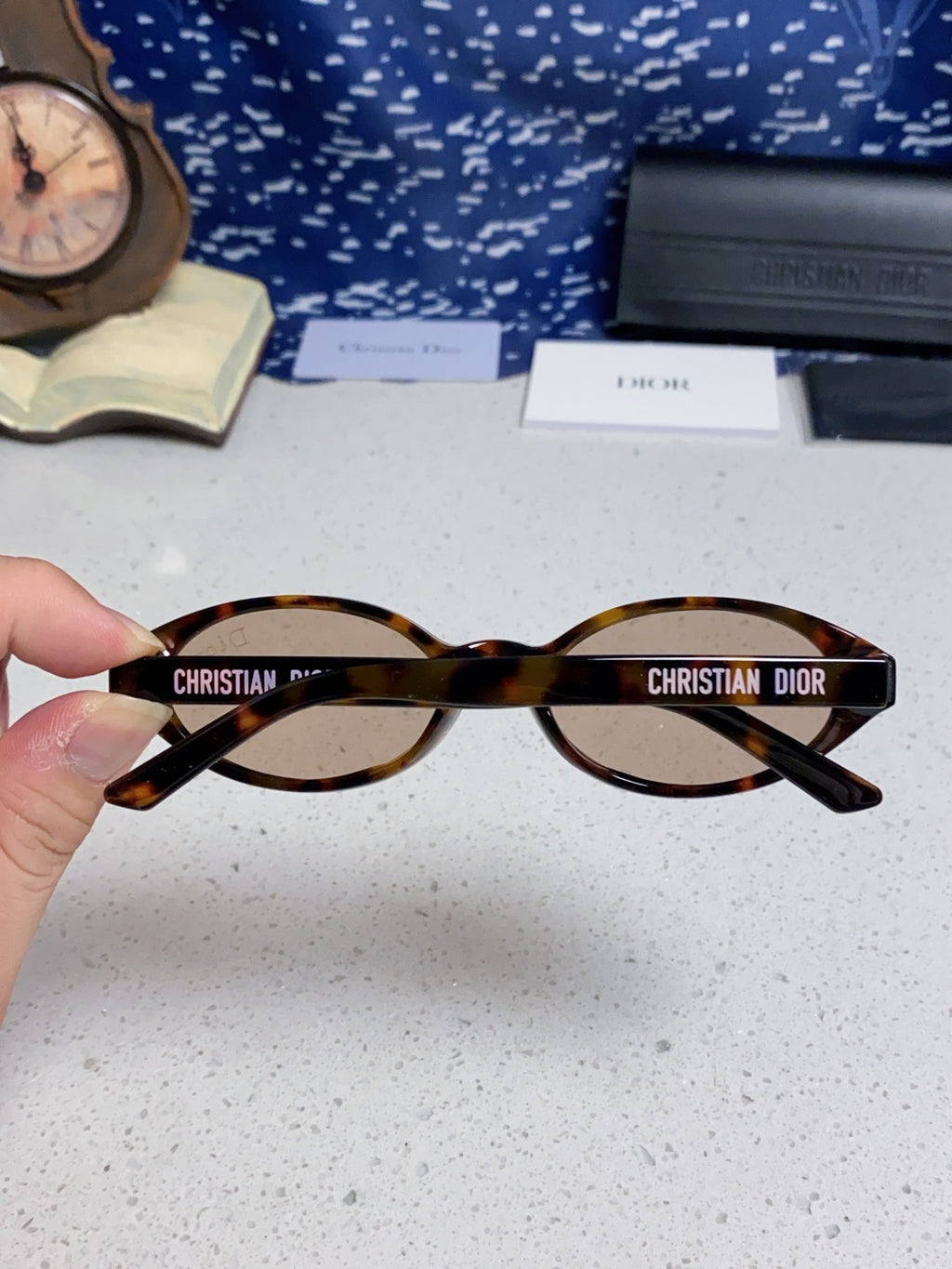 Dior Cat-Eye Black Lens Sunglasses for Women - detail image 6