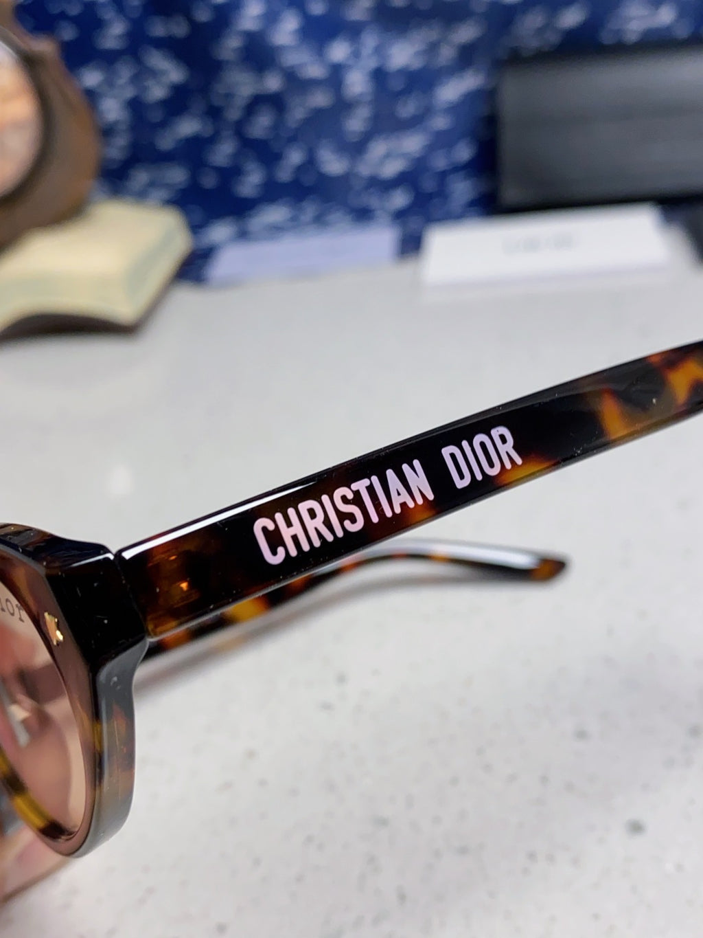 Dior Cat-Eye Black Lens Sunglasses for Women - 415541 - detail image 8