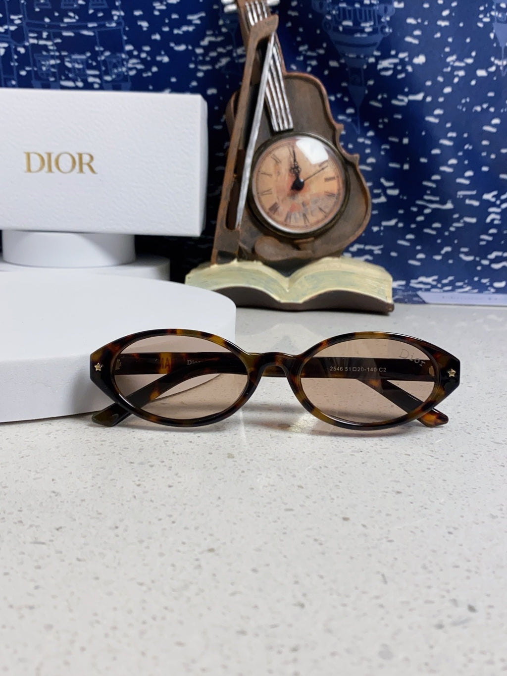 Dior Cat-Eye Black Lens Sunglasses for Women - 415541 - detail image 10