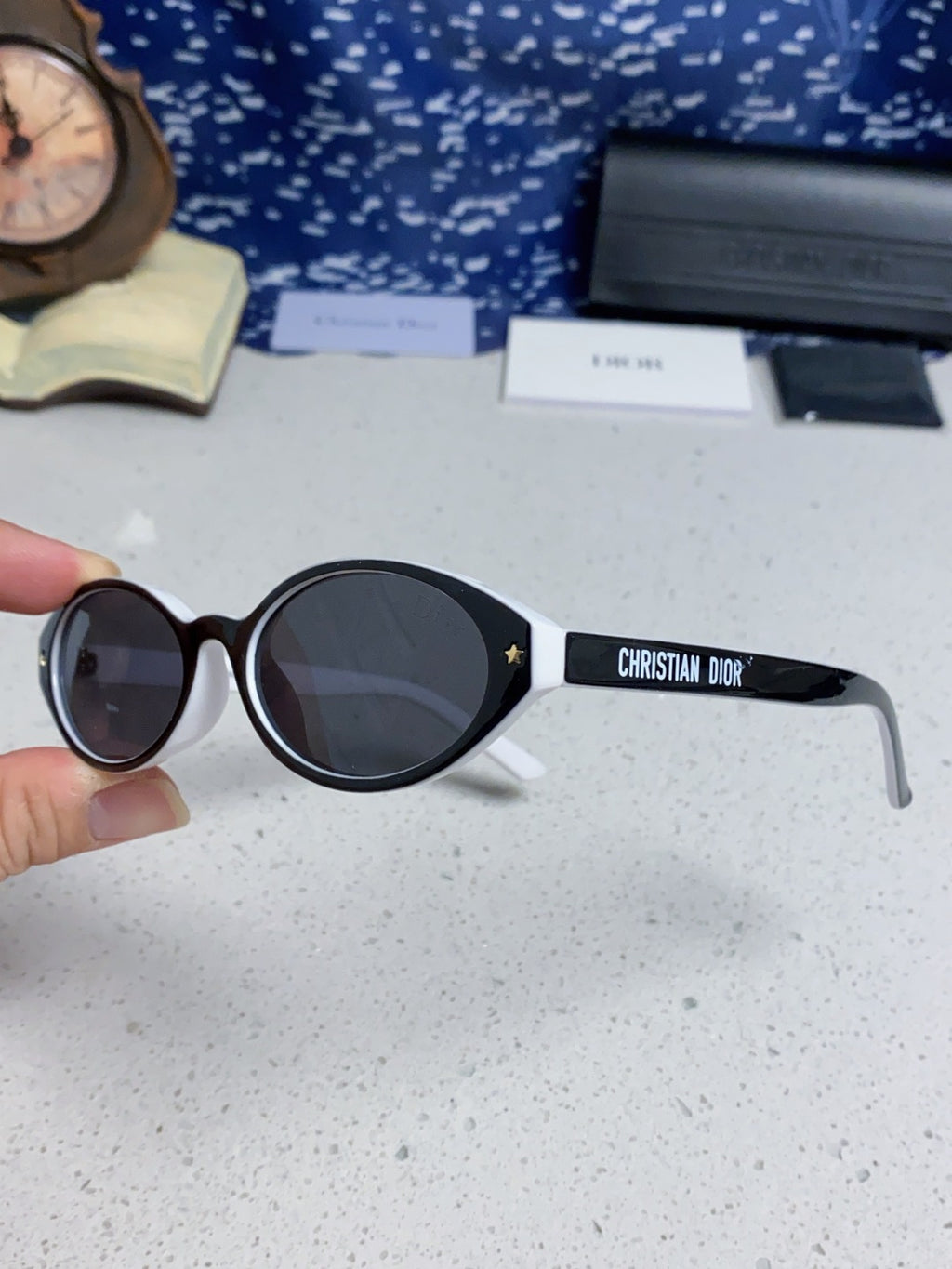 Dior Cat-Eye Silver Lens Sunglasses for Women - 415542 - detail image 6
