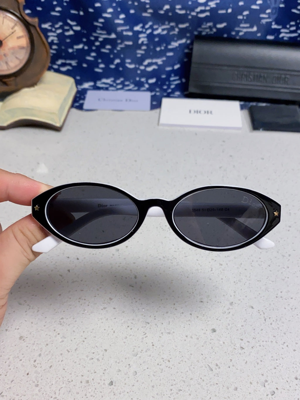 Dior Cat-Eye Silver Lens Sunglasses for Women - 415542 - detail image 4