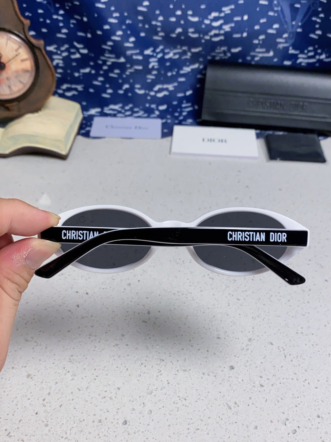 Dior Cat-Eye Silver Lens Sunglasses for Women - 415542 - detail image 5
