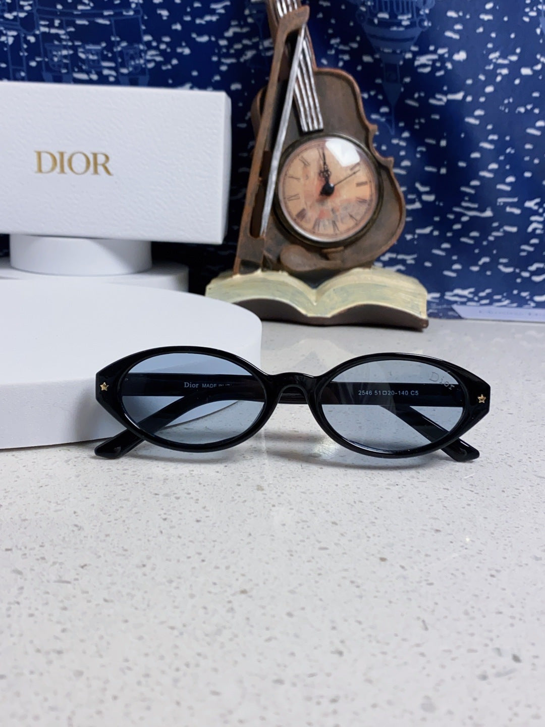 Dior Cat-Eye Blue Lens Sunglasses for Women - 867121 - detail image 9