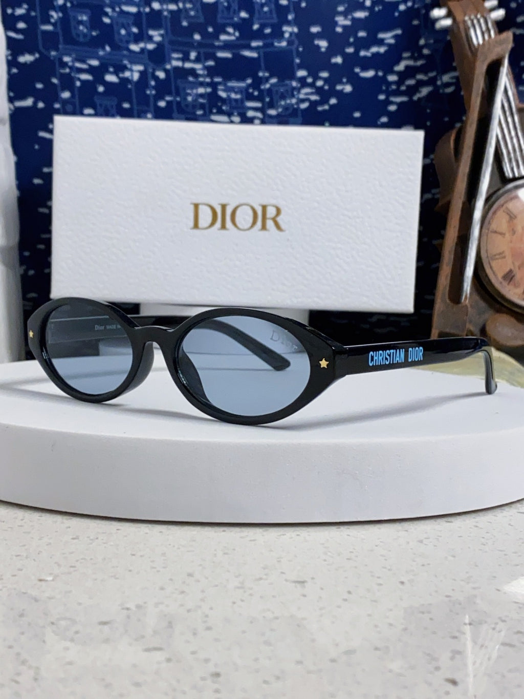 Dior Cat-Eye Blue Lens Sunglasses for Women - 415543