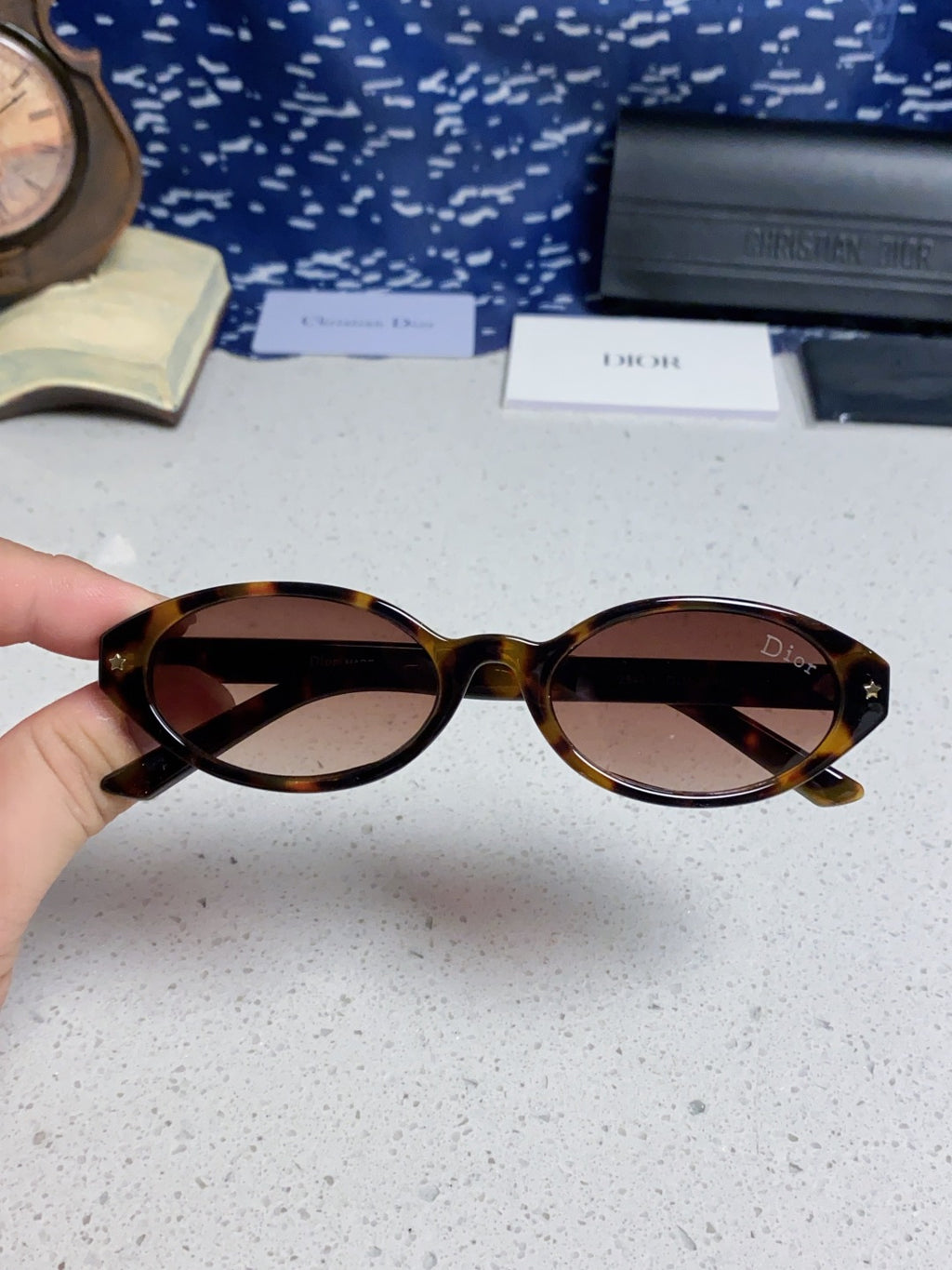 Dior Cat-Eye Red Lens Sunglasses for Women - 415544 - detail image 4