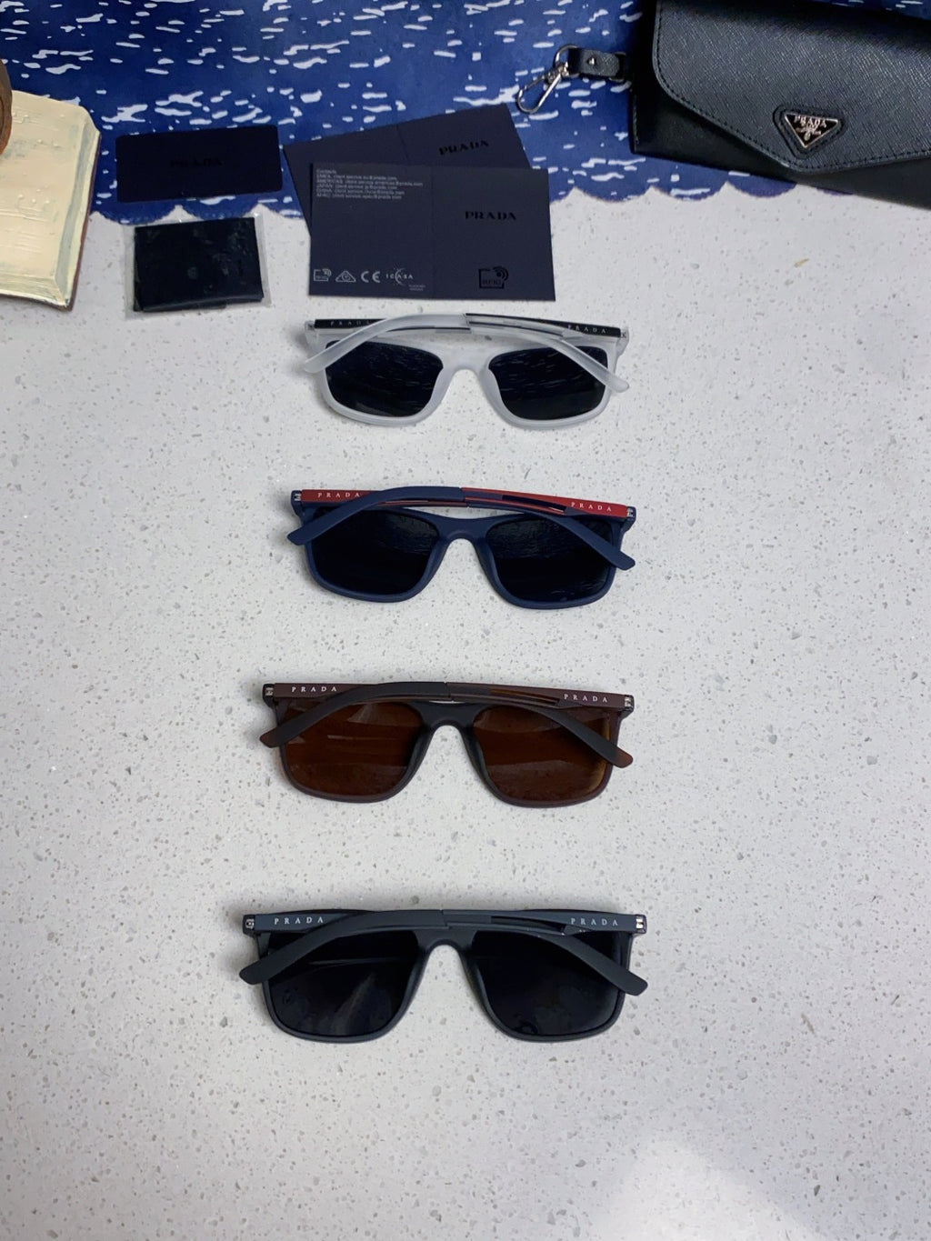 Prada Polarized Fashion Blue Lens Sunglasses for Men & Women - 415679 - detail image 11