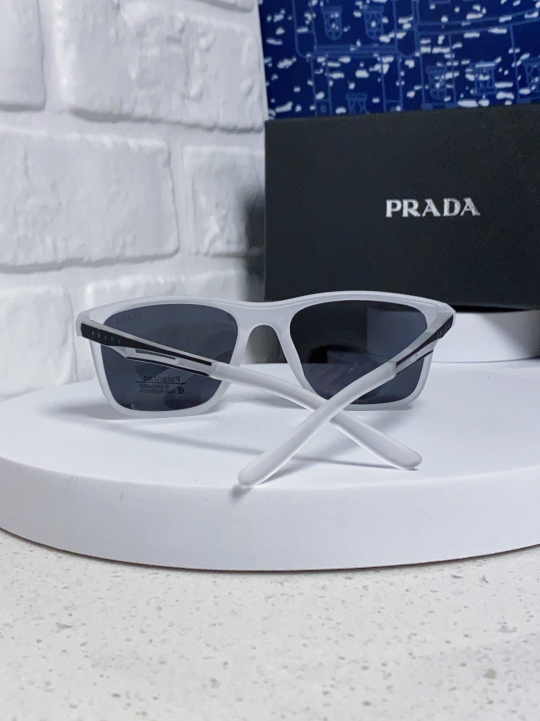 Prada Polarized Fashion Blue Lens Sunglasses for Men & Women - 432112 - detail image 3