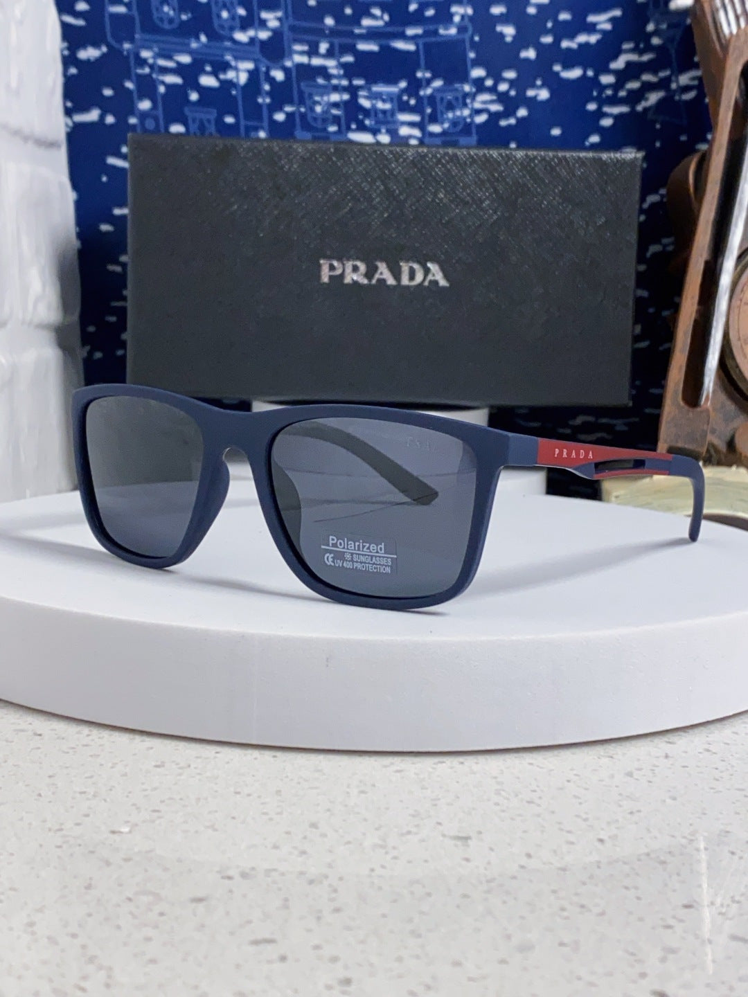 Prada Polarized Fashion Blue Lens Sunglasses for Men & Women - 415679