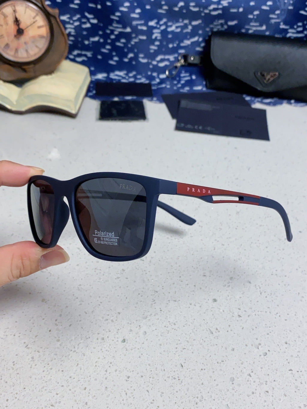 Prada Polarized Fashion Blue Lens Sunglasses for Men & Women - 432113 - detail image 6