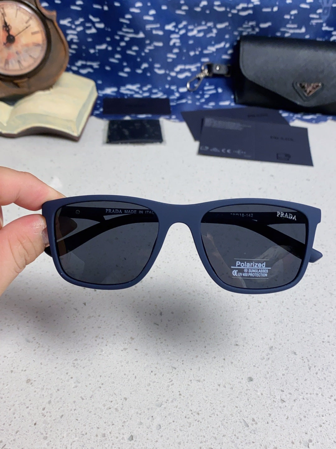Prada Polarized Fashion Blue Lens Sunglasses for Men & Women - 432113 - detail image 4