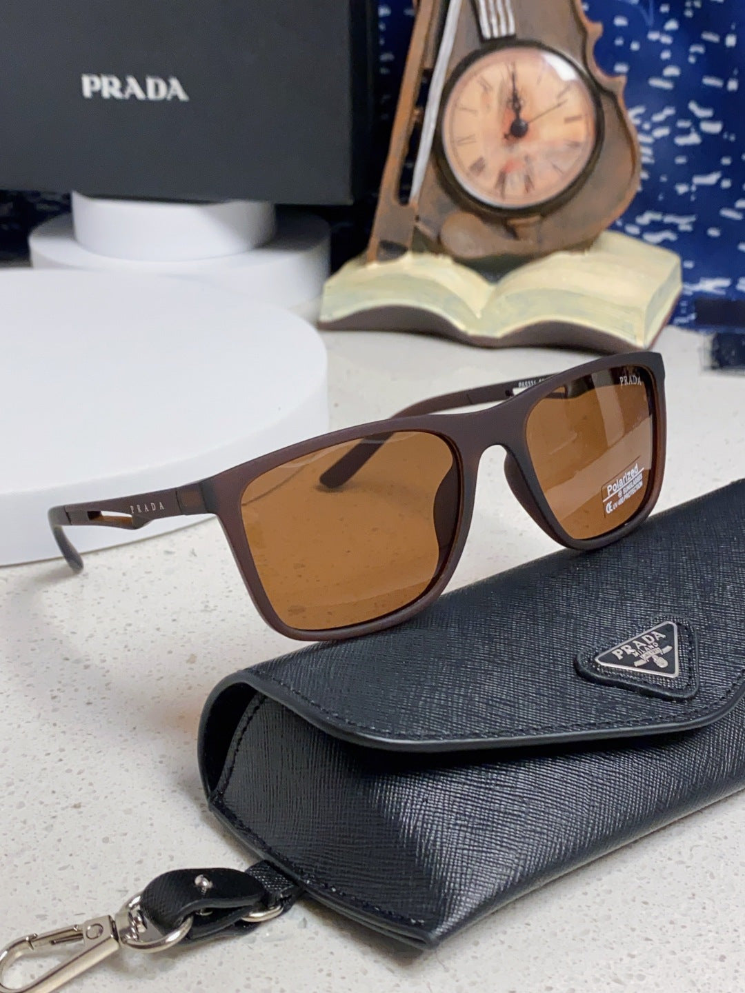 Prada Polarized Fashion Brown Lens Sunglasses for Men & Women - 415680 - detail image 10
