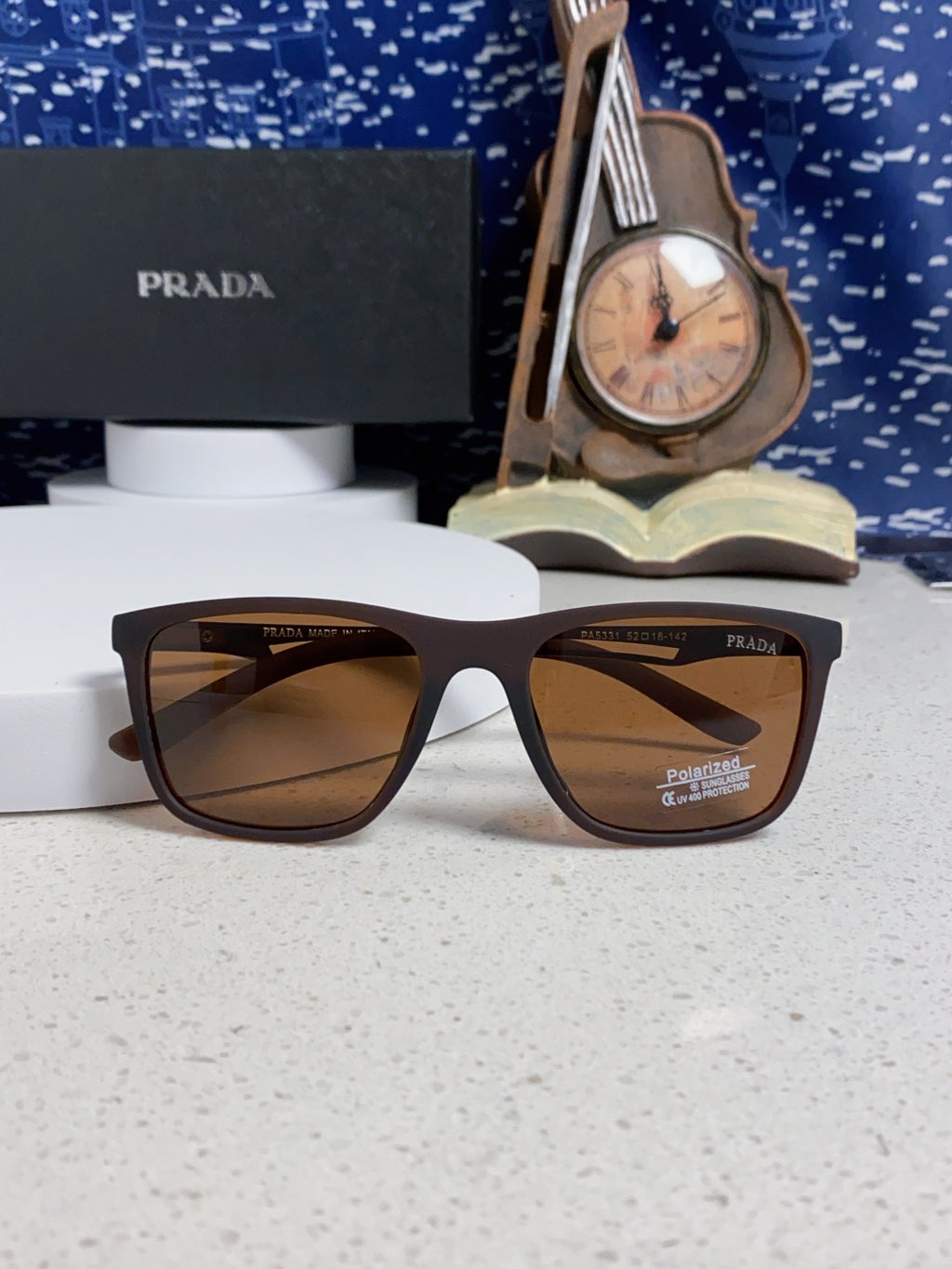 Prada Polarized Fashion Brown Lens Sunglasses for Men & Women - 432114 - detail image 9