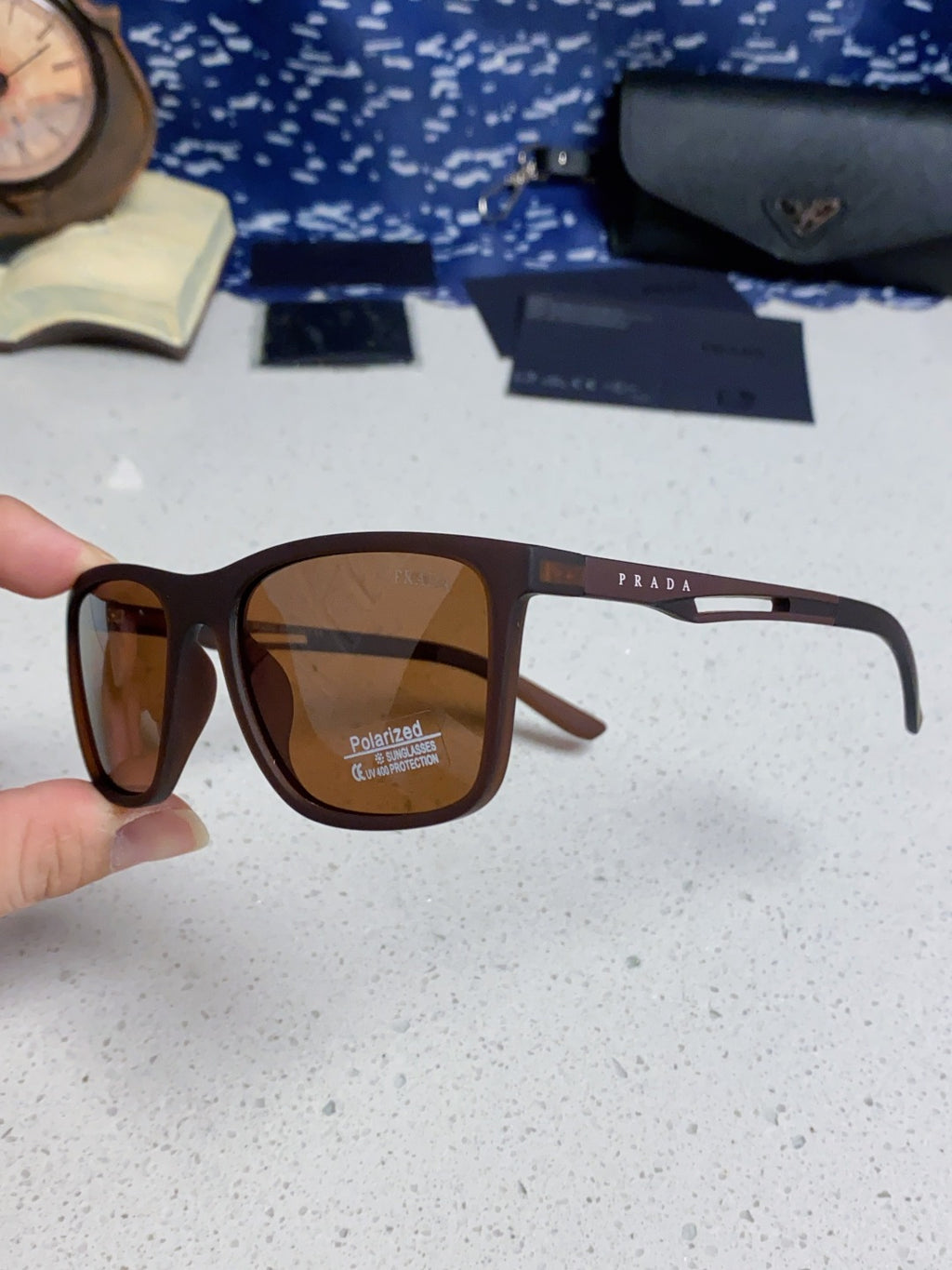 Prada Polarized Fashion Brown Lens Sunglasses for Men & Women - 867159 - detail image 6
