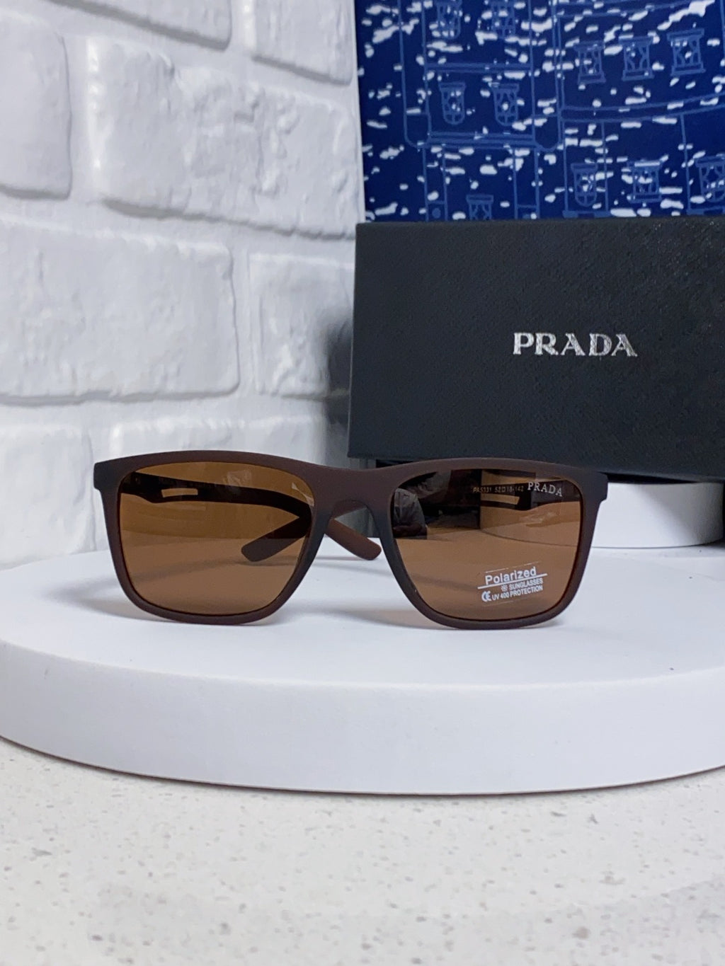 Prada Polarized Fashion Brown Lens Sunglasses for Men & Women - 415680 - detail image 2