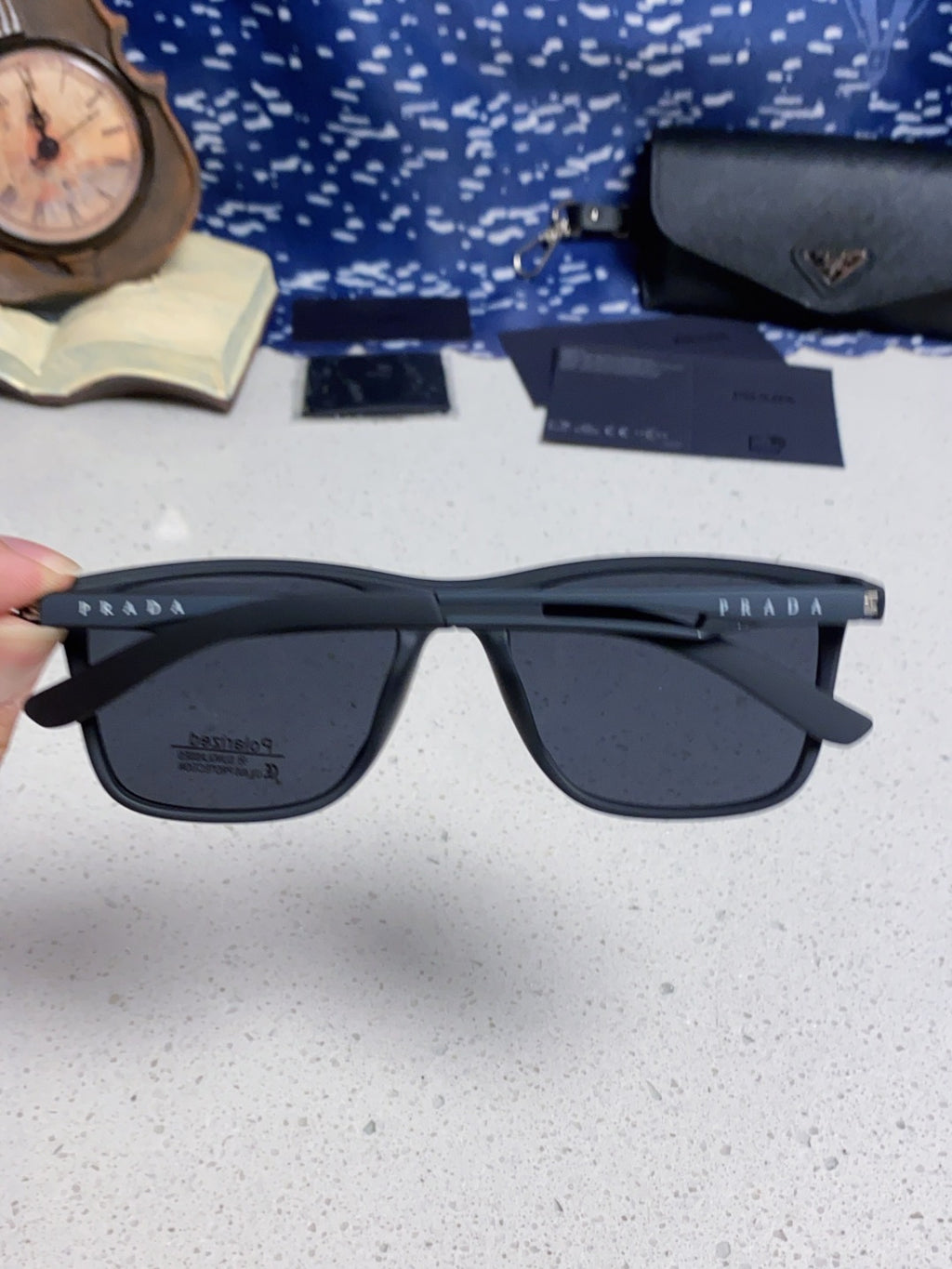 Prada Polarized Fashion Blue Lens Sunglasses for Men & Women - 432115 - detail image 4