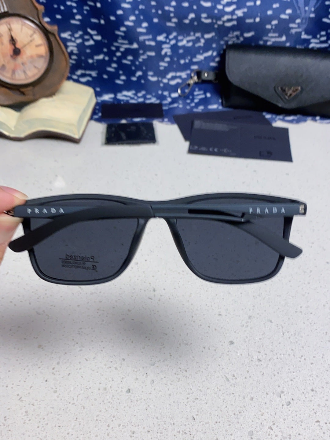 Prada Polarized Fashion Blue Lens Sunglasses for Men & Women - 415681 - detail image 4