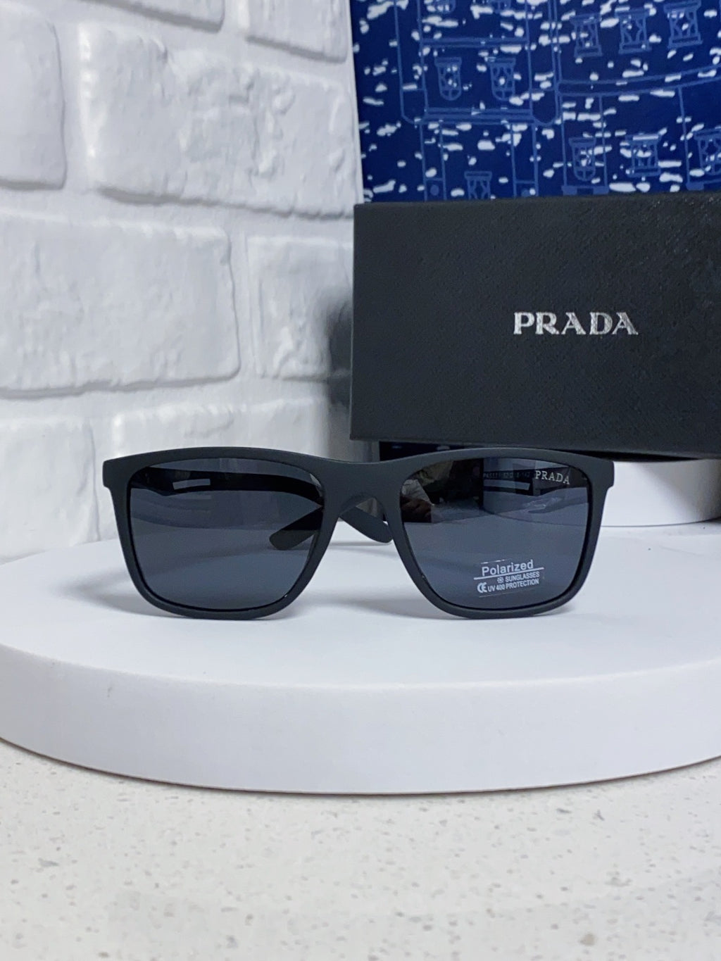 Prada Polarized Fashion Blue Lens Sunglasses for Men & Women - 415681