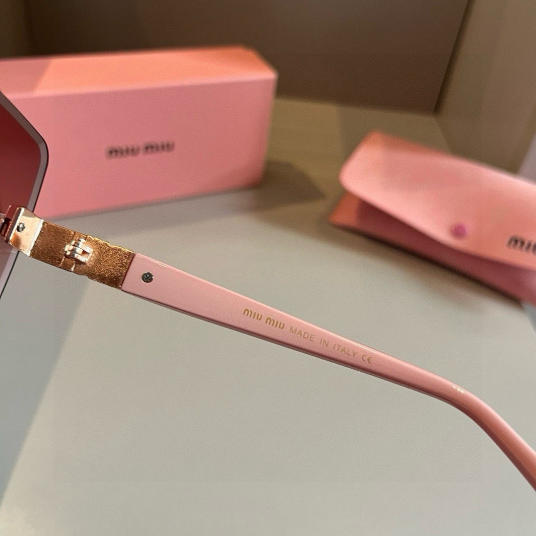 Miu Miu Lightweight Rimless Red Lens Sunglasses for Women - 432648 - detail image 8