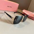 Miu Miu Lightweight Rimless Gold Lens Sunglasses for Women - 432649