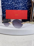 Cartier Lightweight Rimless Silver Lens Sunglasses for Men & Women - 449431