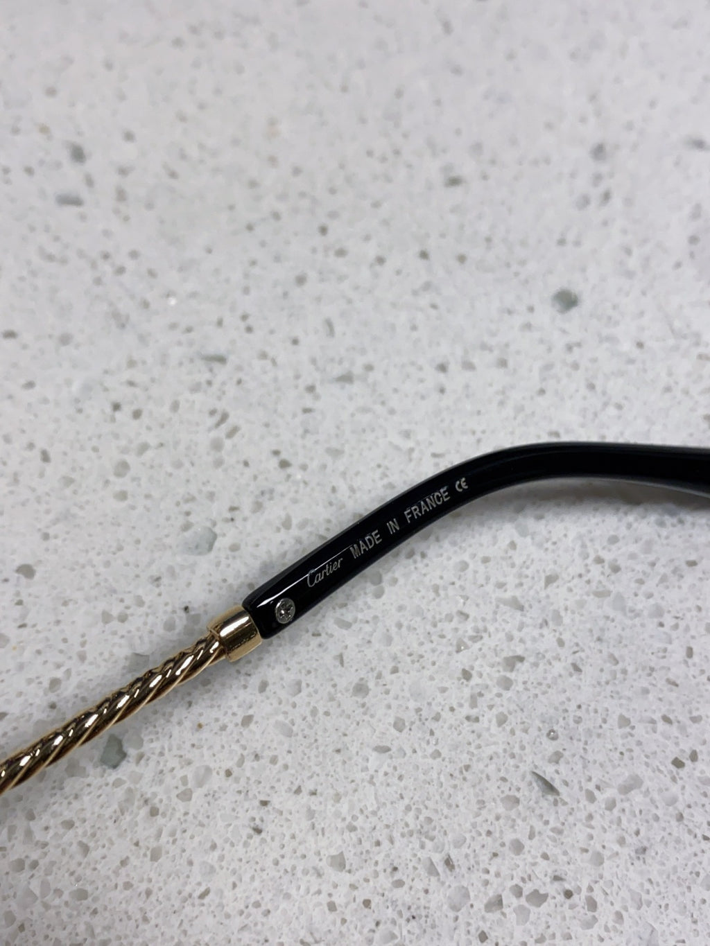 Cartier Lightweight Rimless Black Lens Sunglasses for Men & Women - 415846 - detail image 8