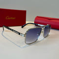 Cartier Lightweight Metal Rimless Silver Lens Sunglasses for Men & Wo - 415924