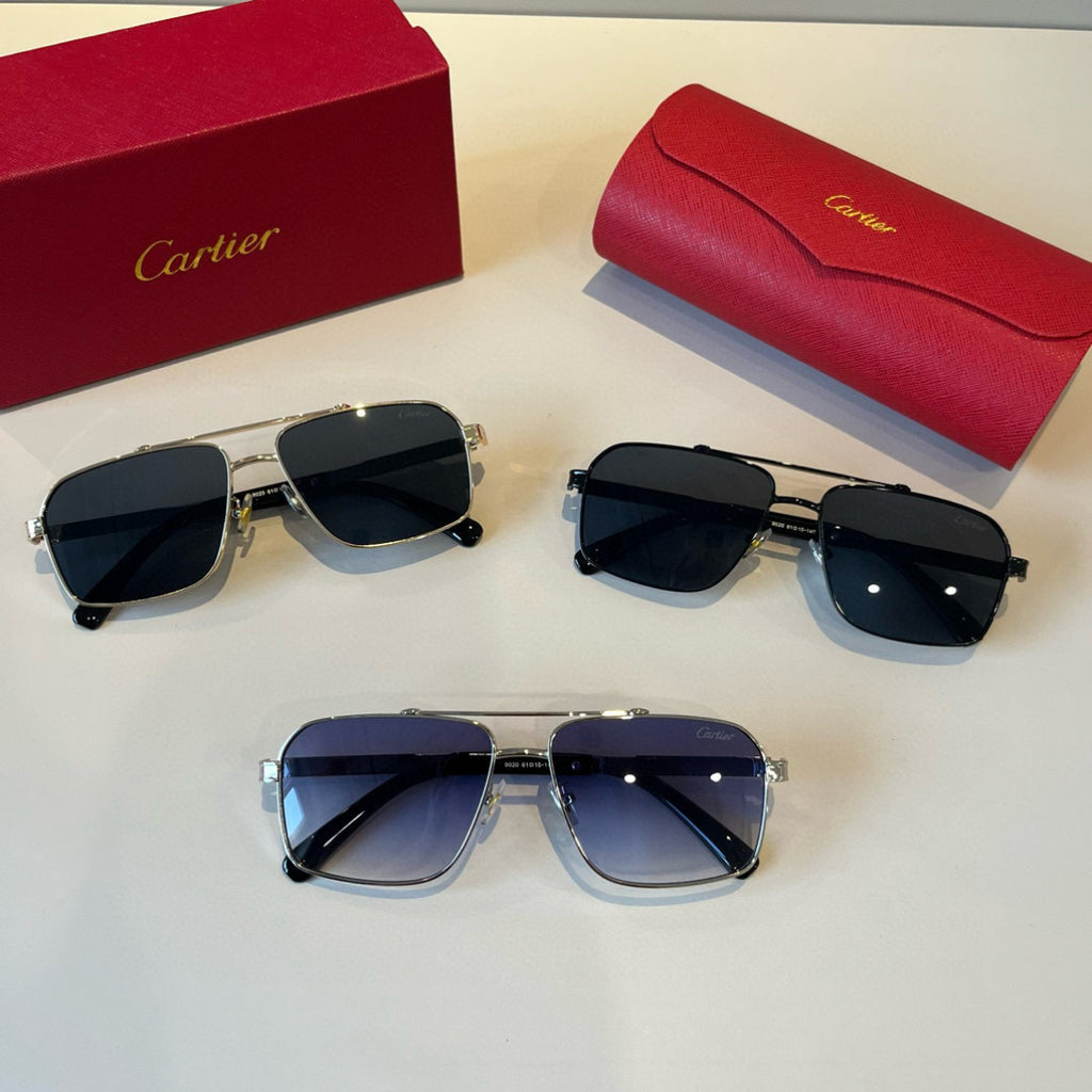 Cartier Lightweight Metal Rimless Silver Lens Sunglasses for Men & Wo - 382830 - detail image 11