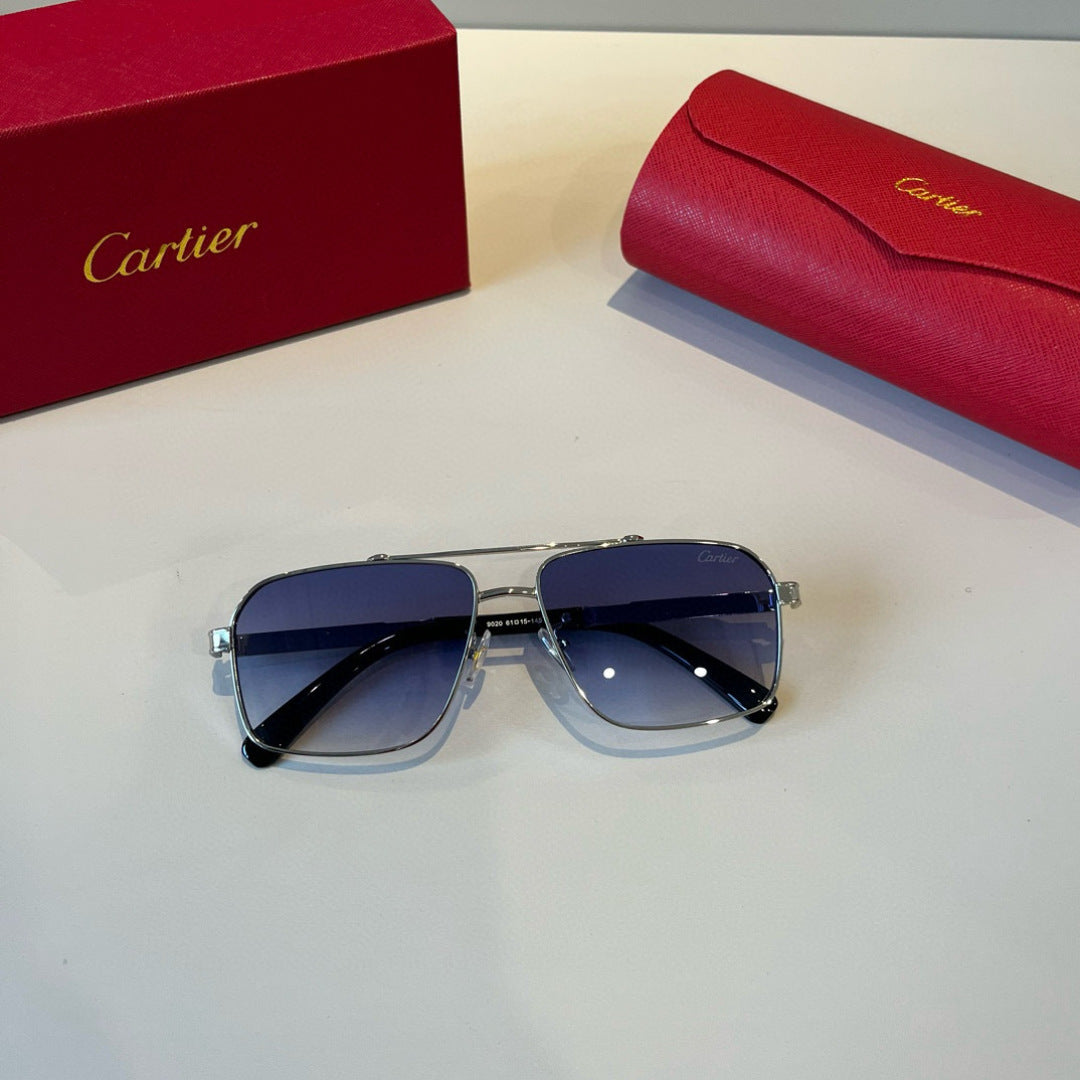 Cartier Lightweight Metal Rimless Silver Lens Sunglasses for Men & Wo - 382830 - detail image 10