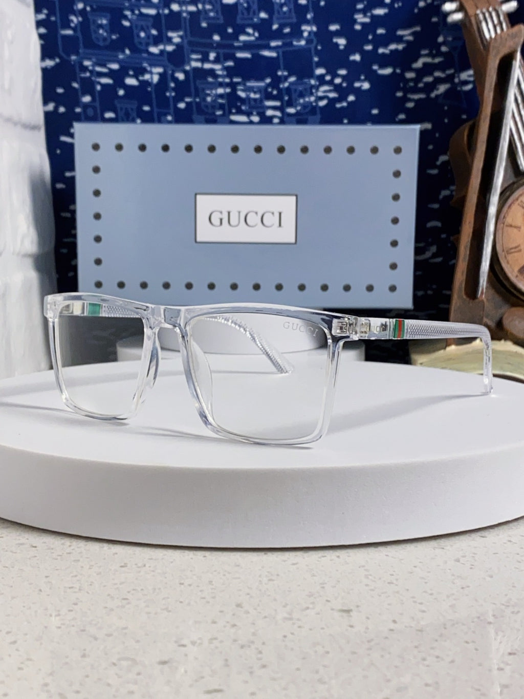 Gucci Polarized Fashion Silver Lens Sunglasses for Men & Women - 414982
