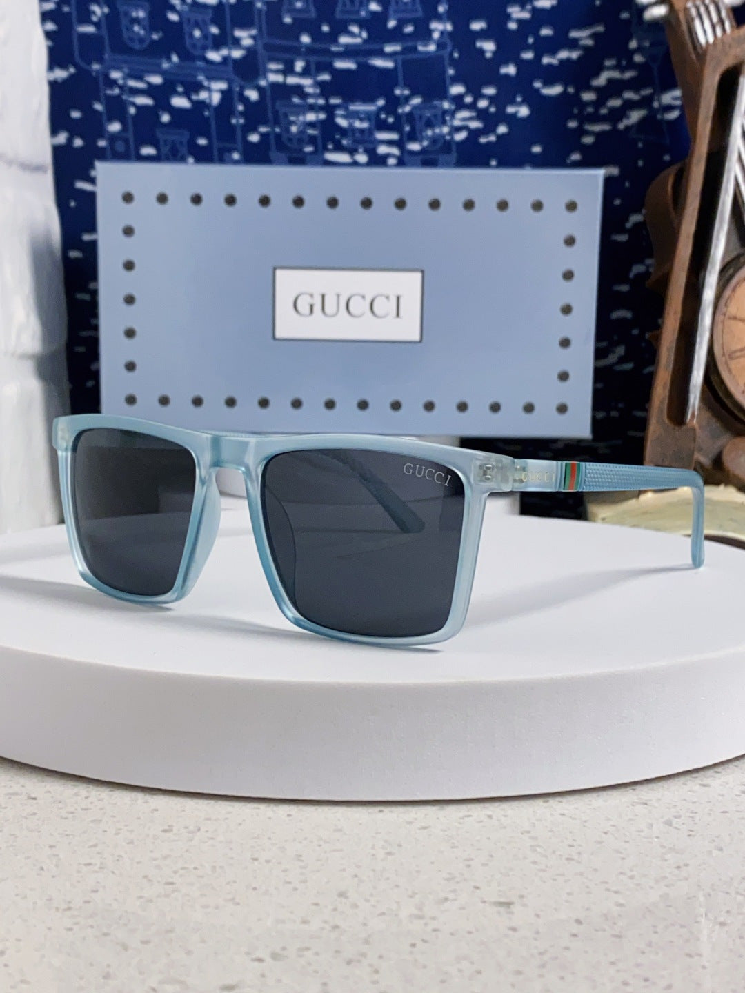 Gucci Polarized Fashion Blue Lens Sunglasses for Men & Women - 414984