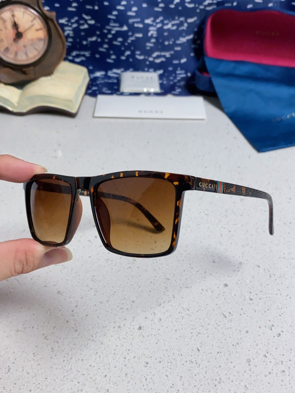 Gucci Polarized Fashion Brown Lens Sunglasses for Men & Women - 414985 - detail image 6