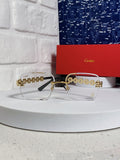 Cartier Lightweight Rimless Silver Lens Sunglasses for Men & Women - 415880