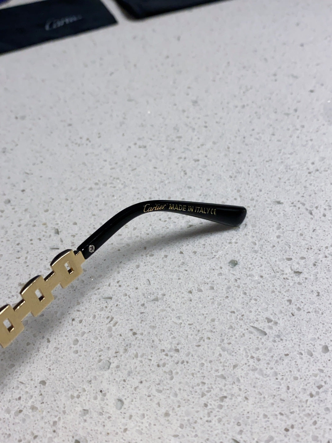 Cartier Lightweight Rimless Brown Lens Sunglasses for Men & Women - 415881 - detail image 8