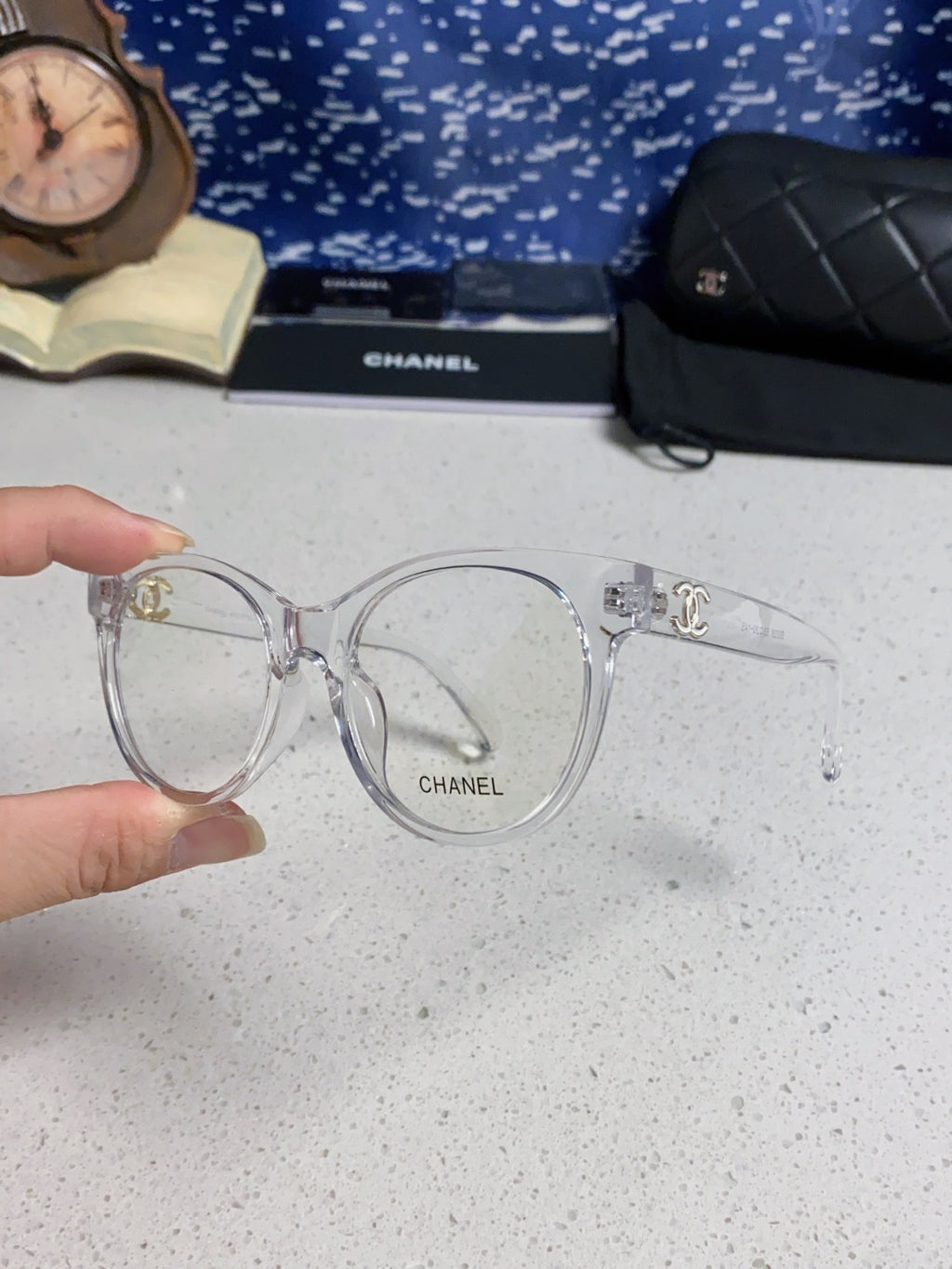 Chanel Fashion Silver Lens Sunglasses for Women - 415181 - detail image 6
