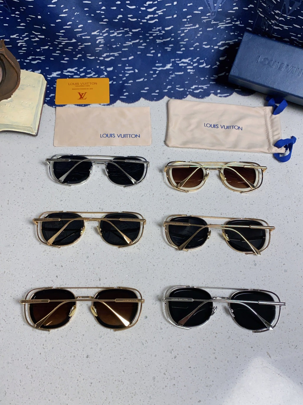 Louis Vuitton Round Black Lens Sunglasses for Men & Women - detail image 11