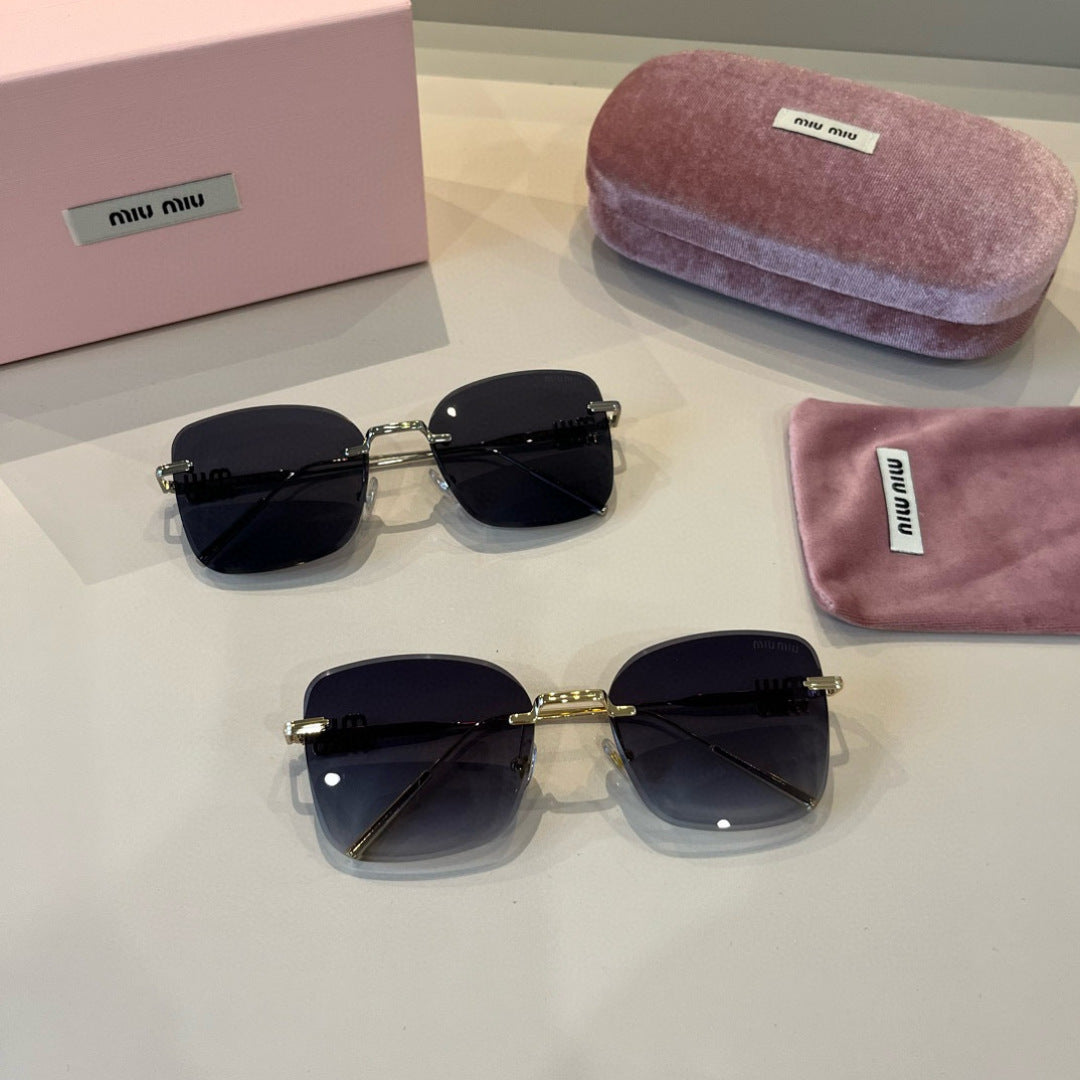 Miu Miu Lightweight Rimless Silver Lens Sunglasses for Women - 432601 - detail image 11
