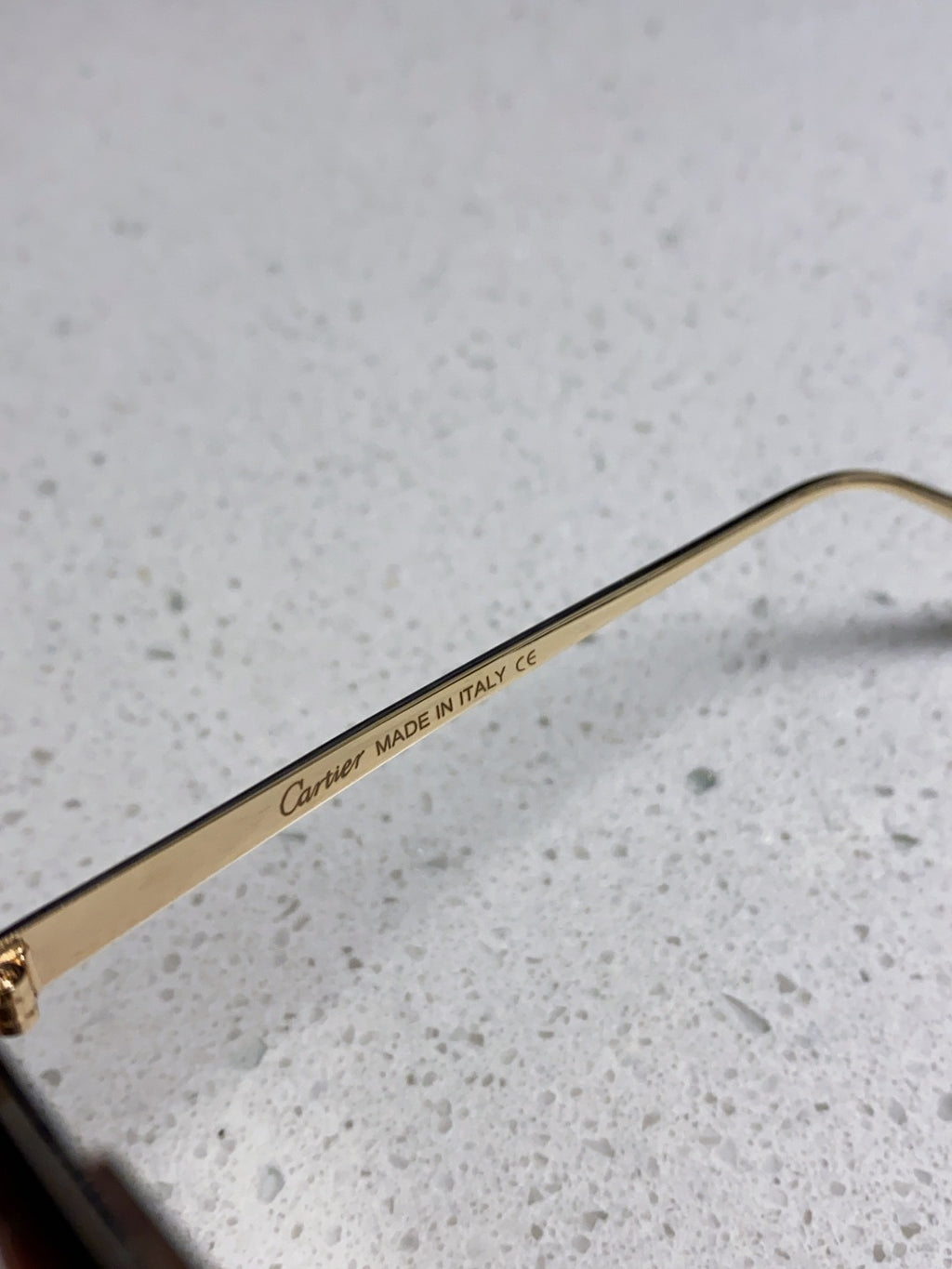 Cartier Metal Round Brown Lens Sunglasses for Men & Women - 358534 - detail image 8