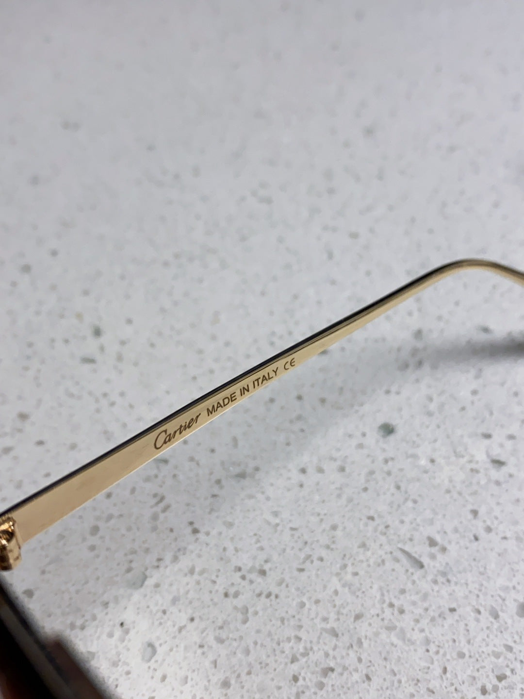 Cartier Metal Round Brown Lens Sunglasses for Men & Women - 358534 - detail image 8