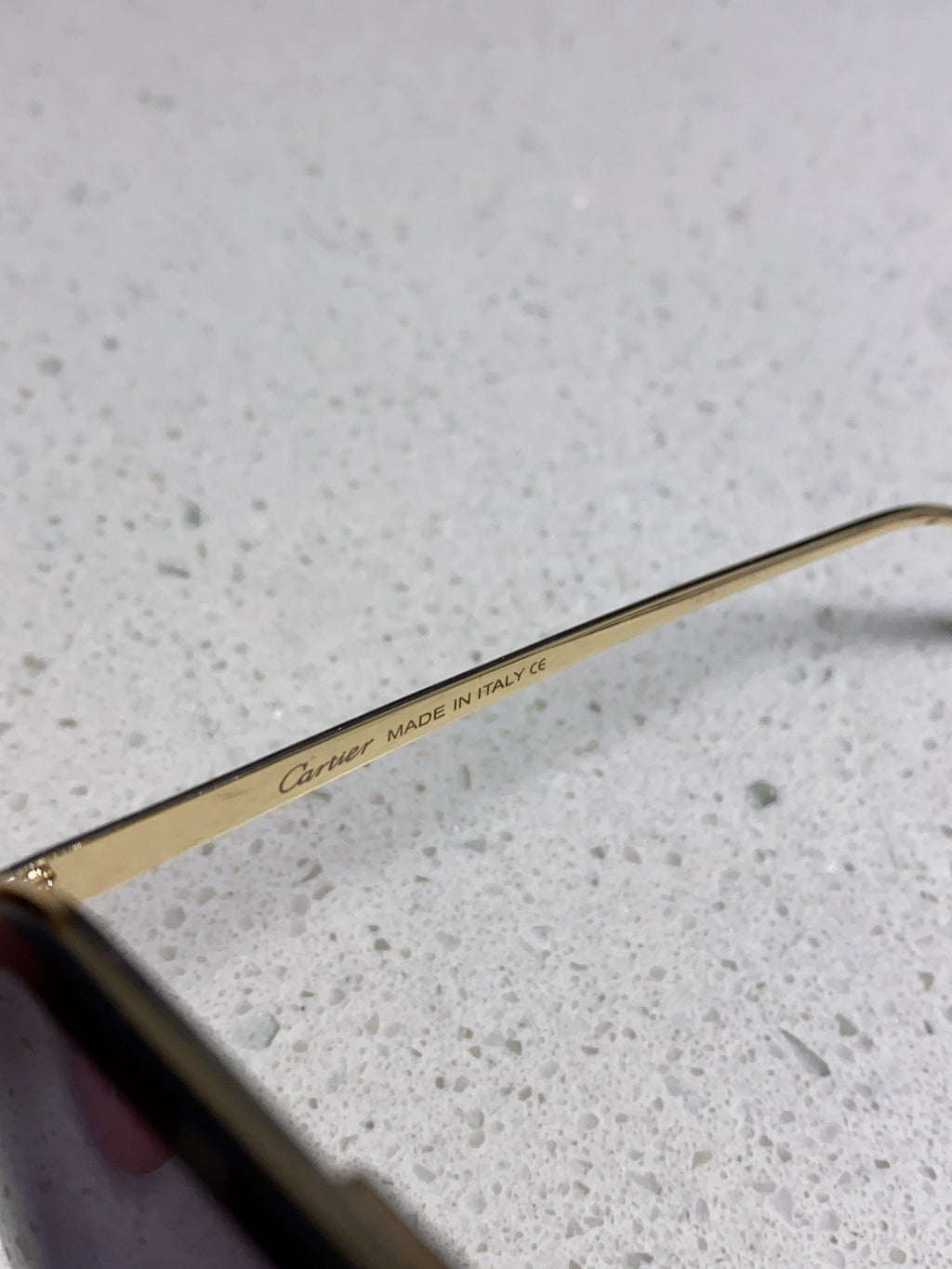 Cartier Metal Round Blue Lens Sunglasses for Men & Women - detail image 8
