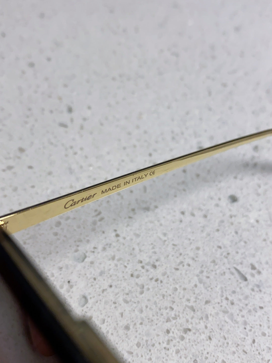 Cartier Metal Round Red Lens Sunglasses for Men & Women - detail image 8