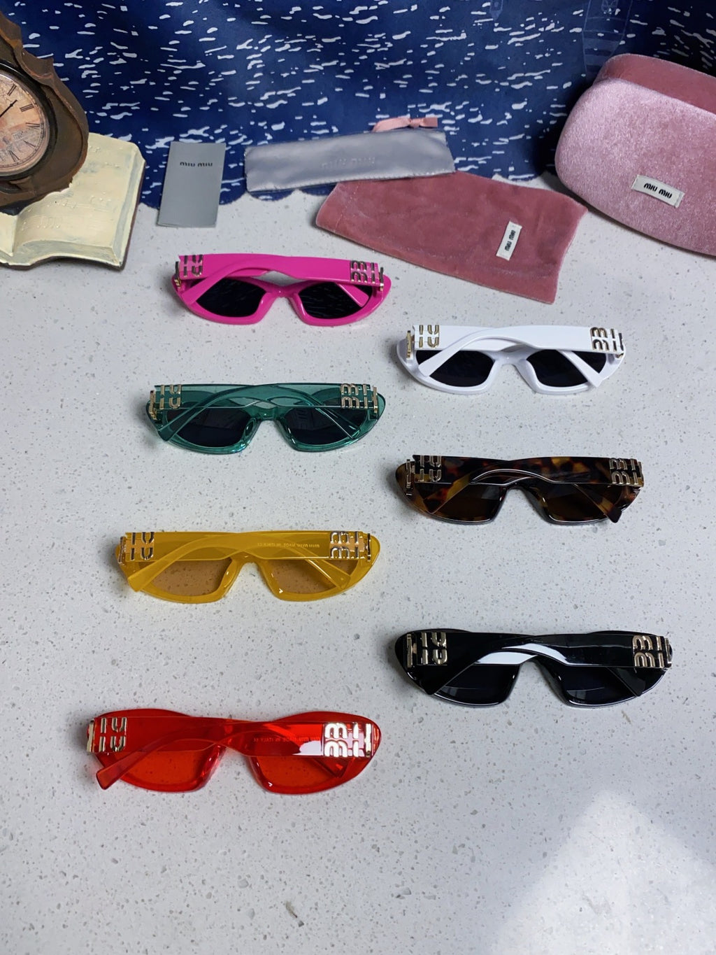 Miu Miu Cat-Eye Purple Lens Sunglasses for Men & Women - detail image 11