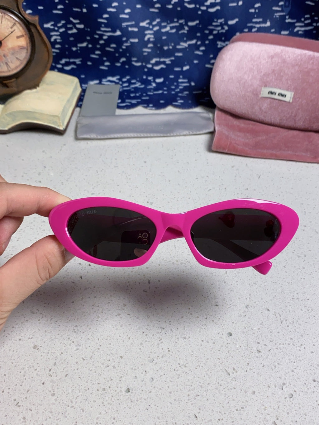Miu Miu Cat-Eye Purple Lens Sunglasses for Men & Women - 358706 - detail image 4