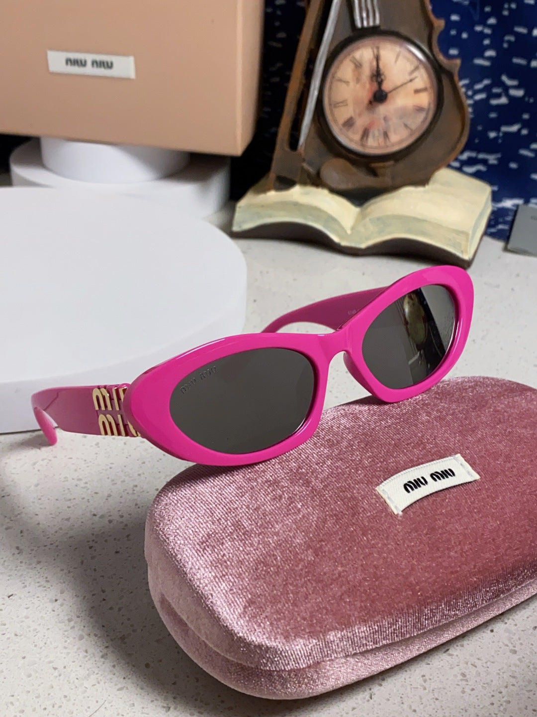 Miu Miu Cat-Eye Purple Lens Sunglasses for Men & Women - 358706 - detail image 10