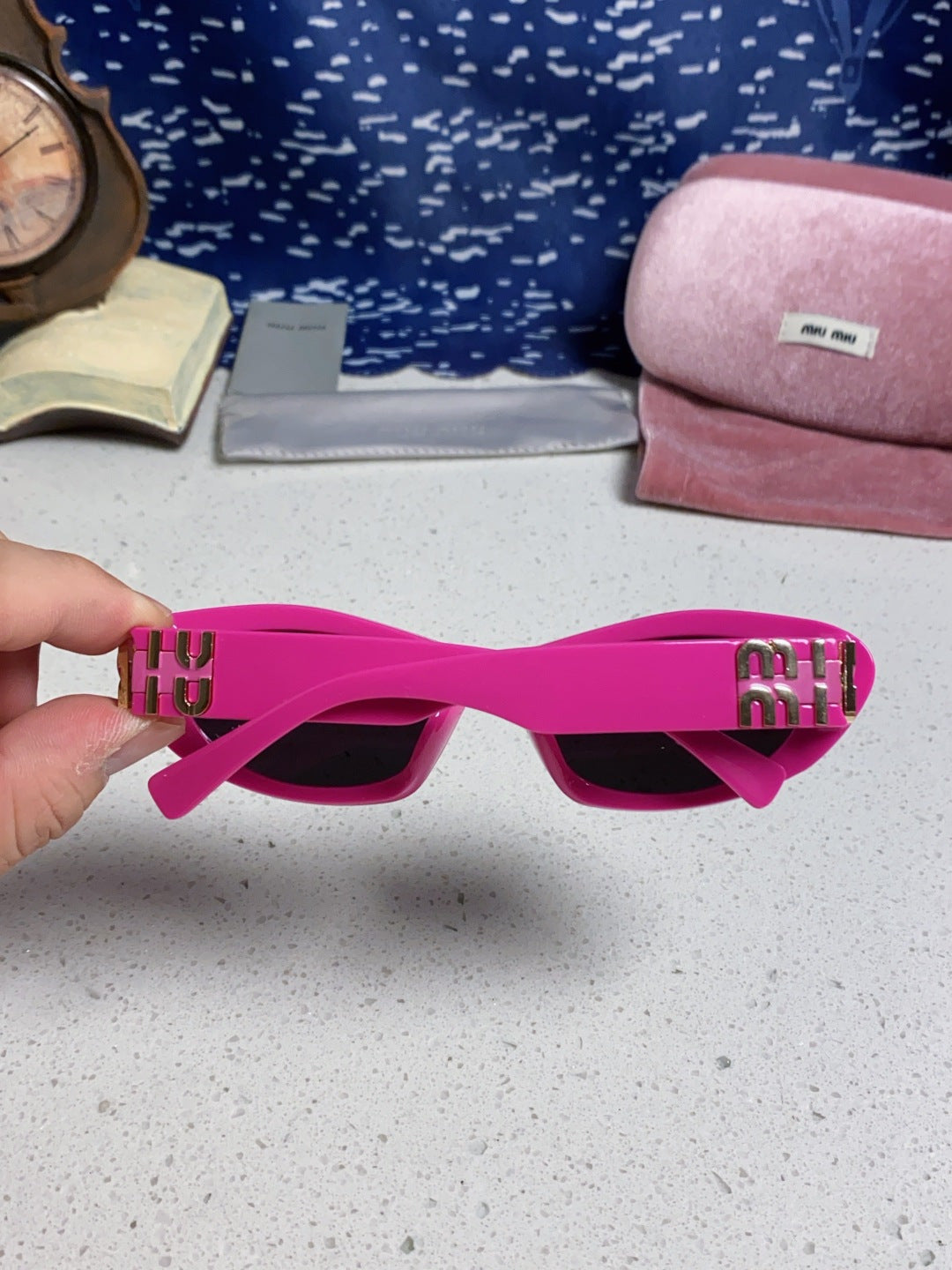 Miu Miu Cat-Eye Purple Lens Sunglasses for Men & Women - 358706 - detail image 5