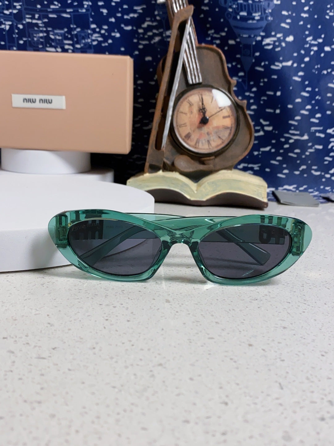 Miu Miu Cat-Eye Blue Lens Sunglasses for Men & Women - 358707 - detail image 9