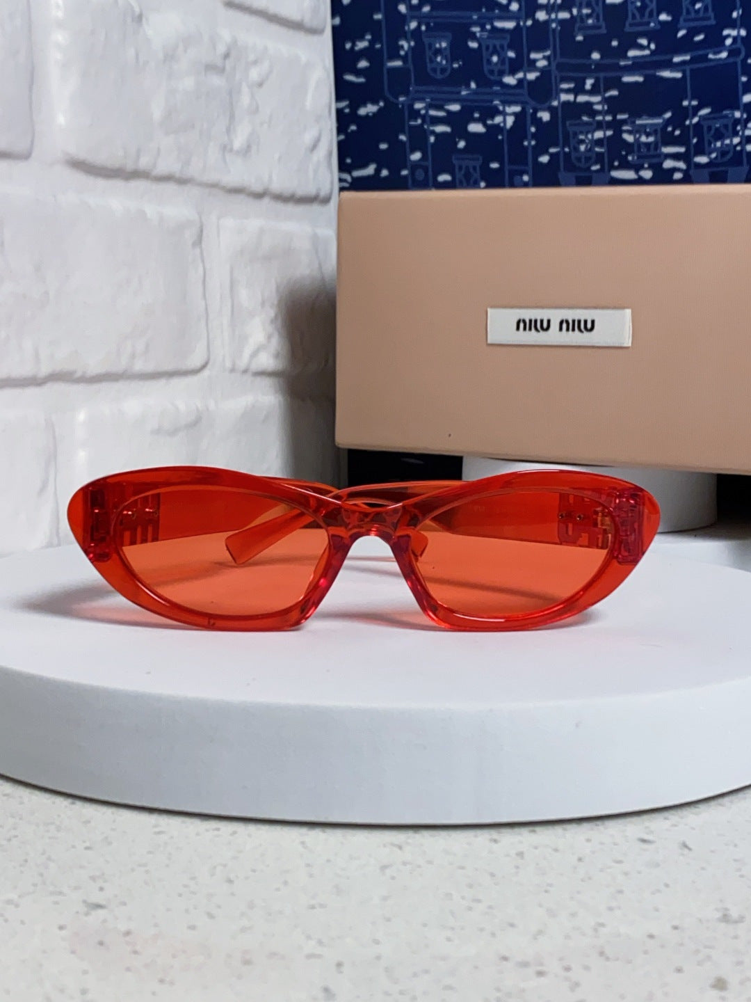 Miu Miu Cat-Eye Red Lens Sunglasses for Men & Women - 358709 - detail image 2